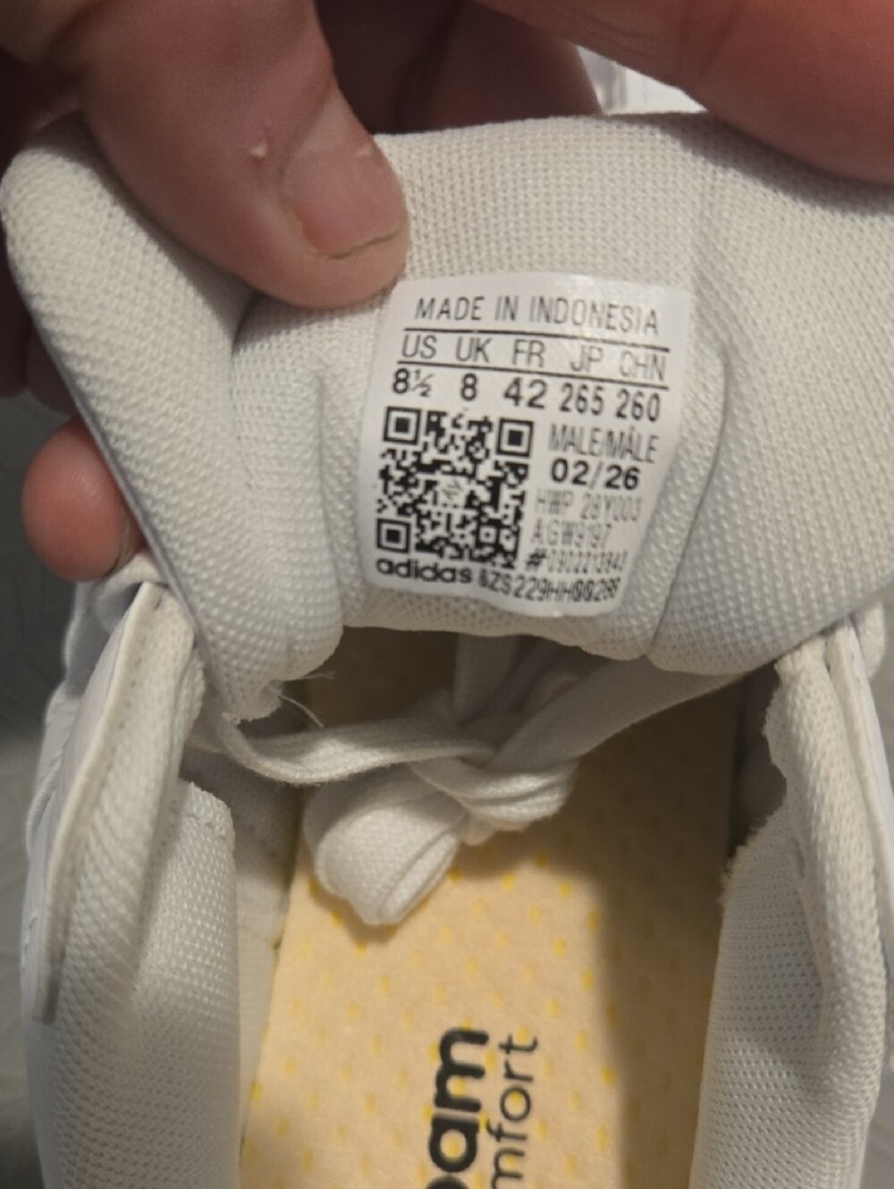 adidas Grand Court 2.0 White Sneakers Ì Mens Size 8.5 NWT - Picture 9 of 9